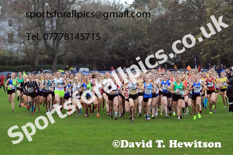 Women Under-17s and Junior Women, 2022 British Athletics Cross Challenge, Sefton Park, Liverpool.  Photo: David T. Hewitson/Sports for All Pics